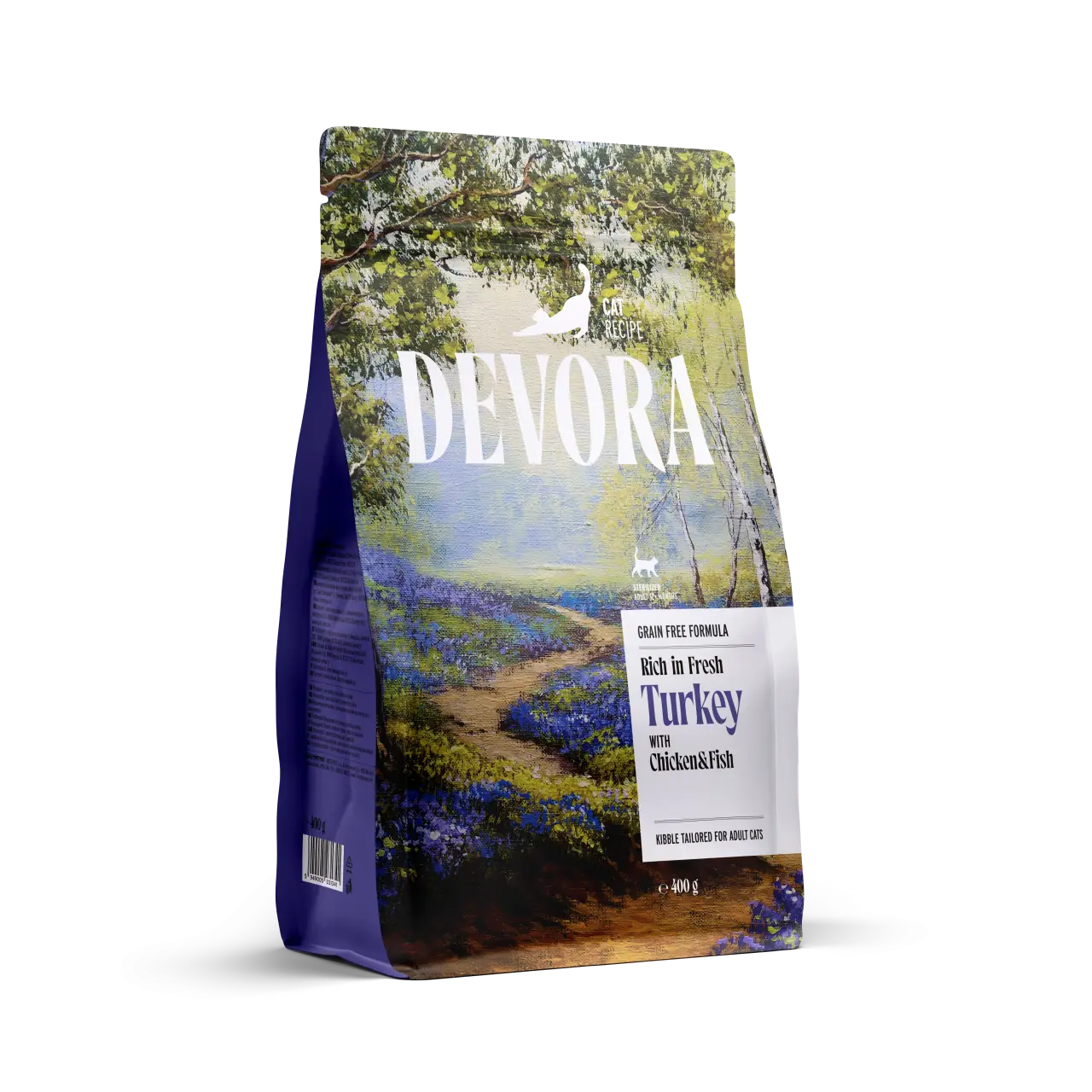 DEVORA CAT STERILIZED GF CARNE ALBA SI CARTOFI DULCI 400 G