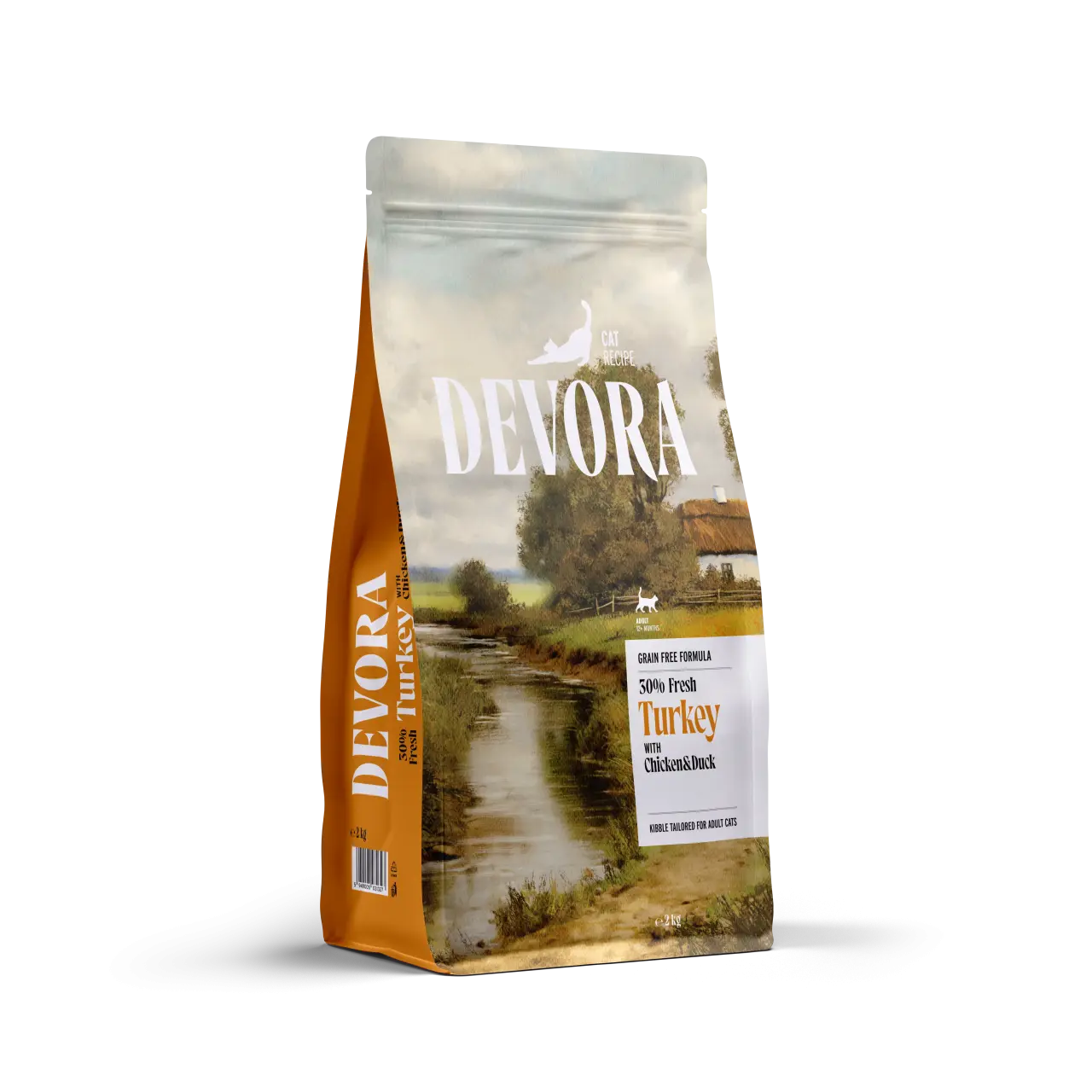DEVORA GRAIN-FREE CAT ADULT CURCAN SI RATA 2KG