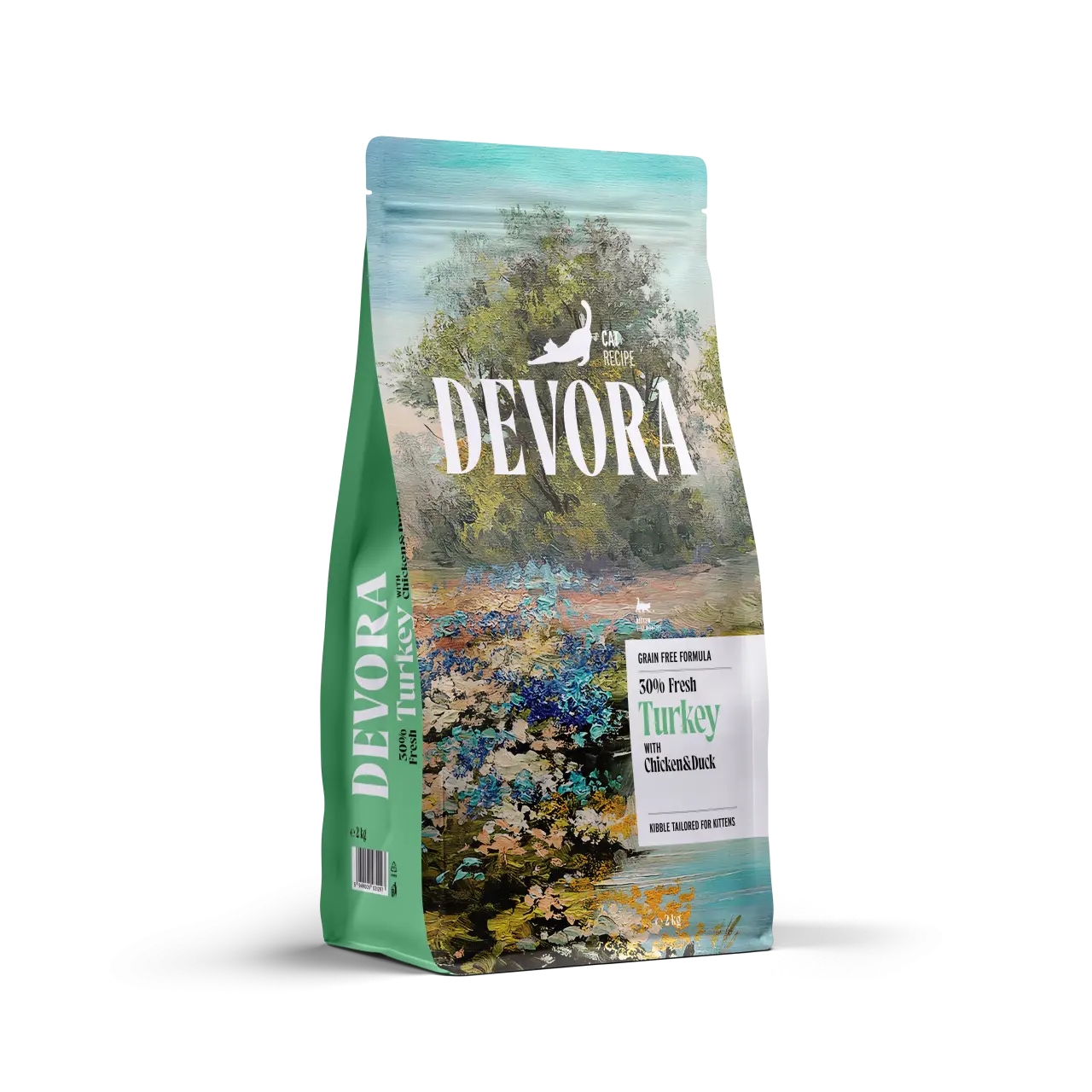 DEVORA GRAIN-FREE CAT KITTEN CURCAN SI RATA 2KG
