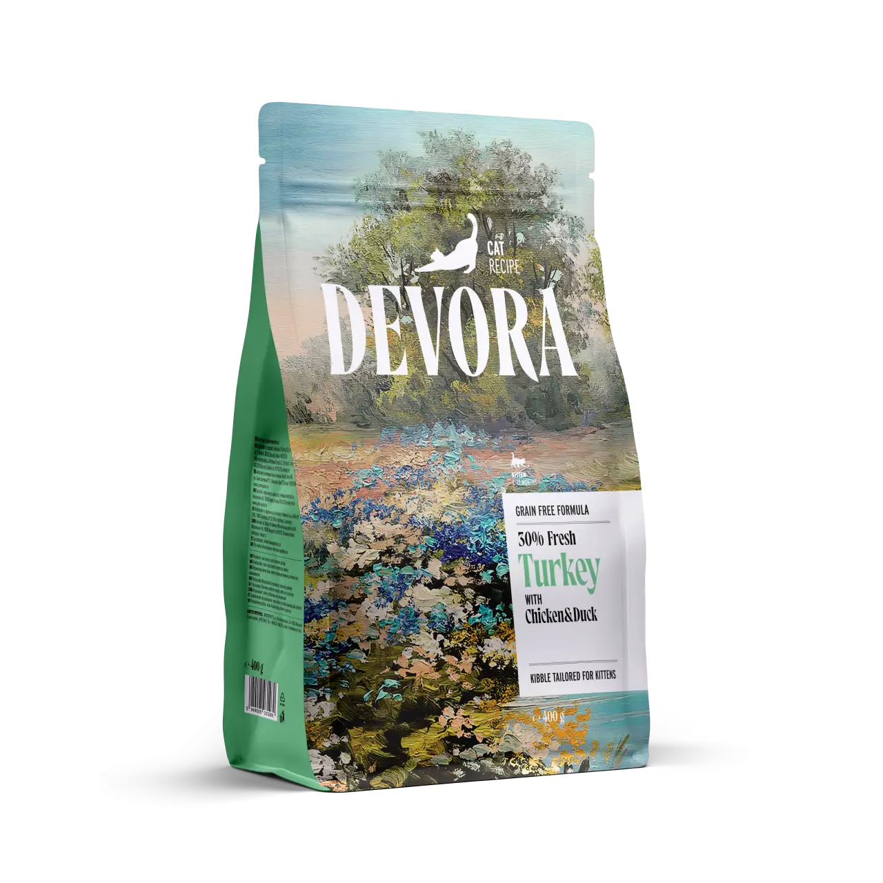 DEVORA GRAIN-FREE CAT KITTEN CURCAN SI RATA 400G