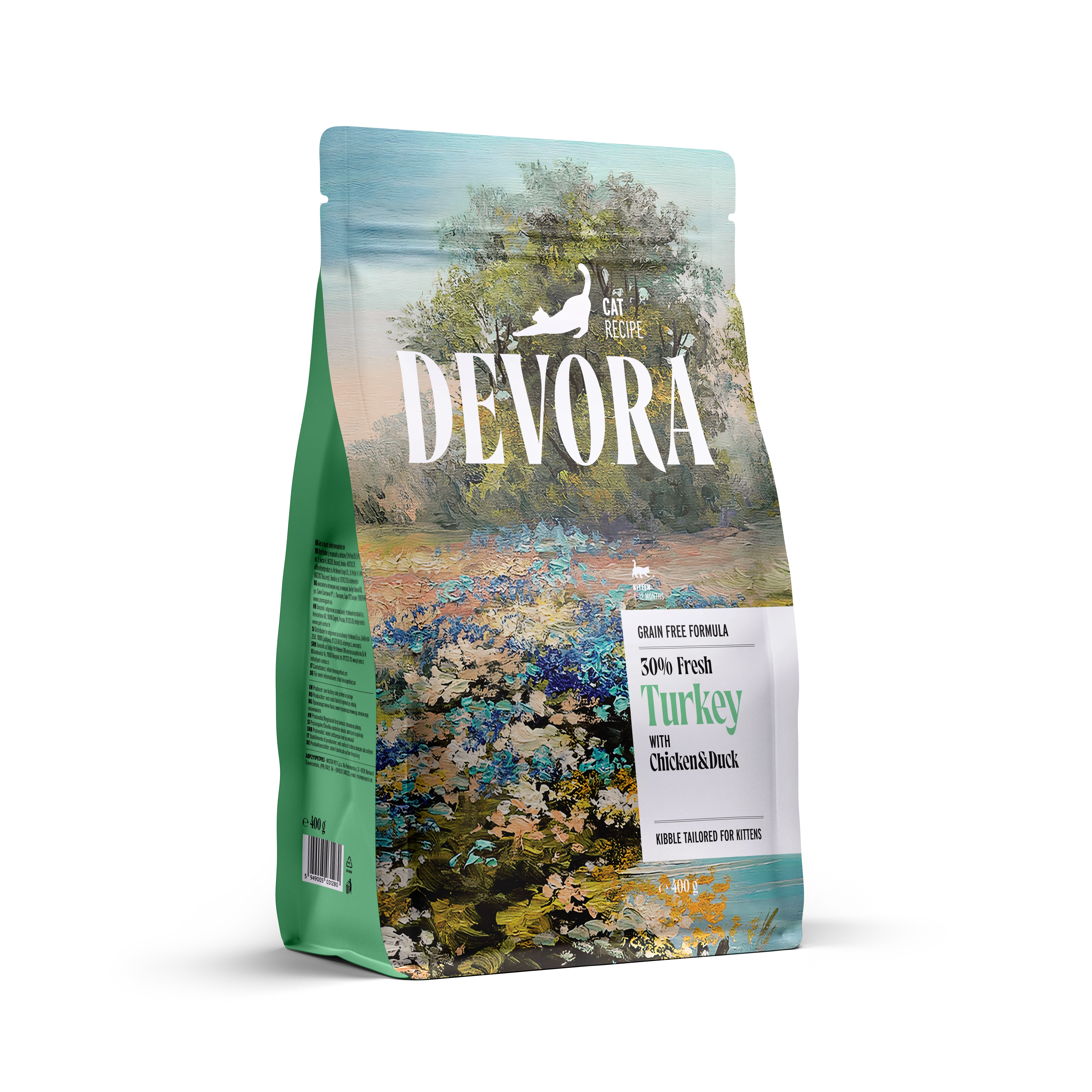 DEVORA GRAIN-FREE CAT KITTEN CURCAN SI RATA 400G