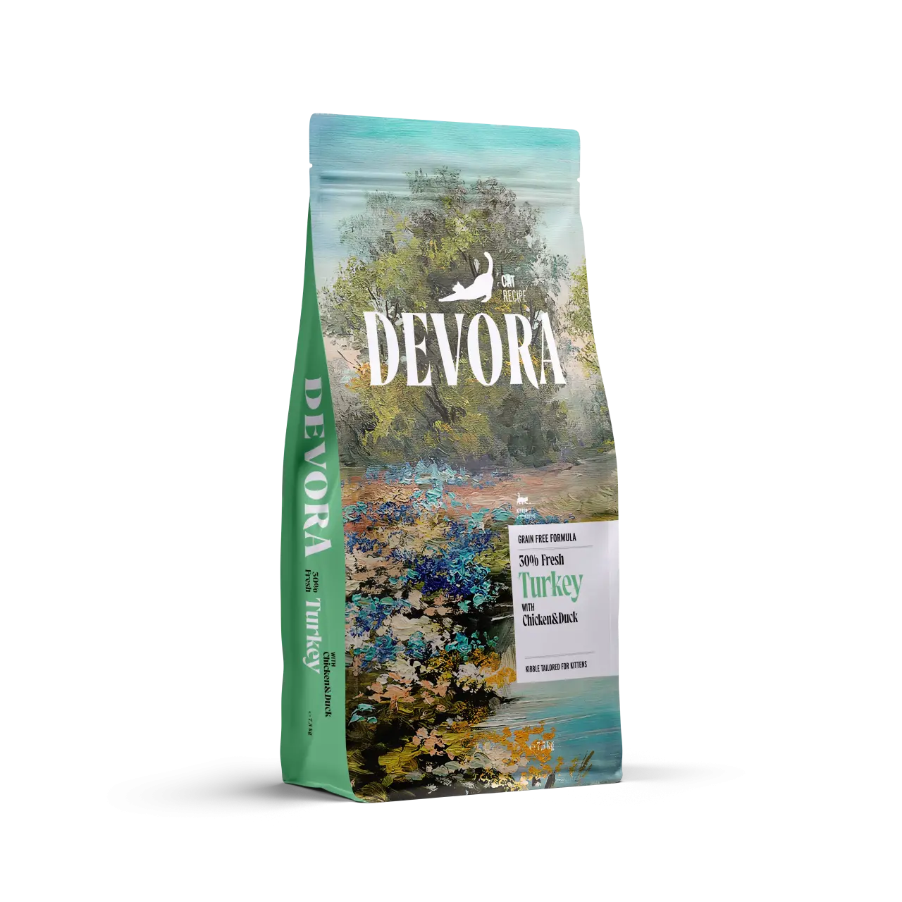 DEVORA GRAIN-FREE CAT KITTEN CURCAN SI RATA 7.5KG