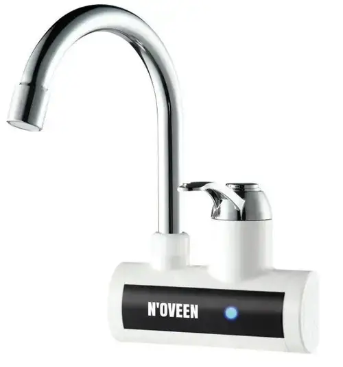 Robinet electric Noveen IWH150, pentru incalzit apa, 3600 W, montare pe perete (Alb)