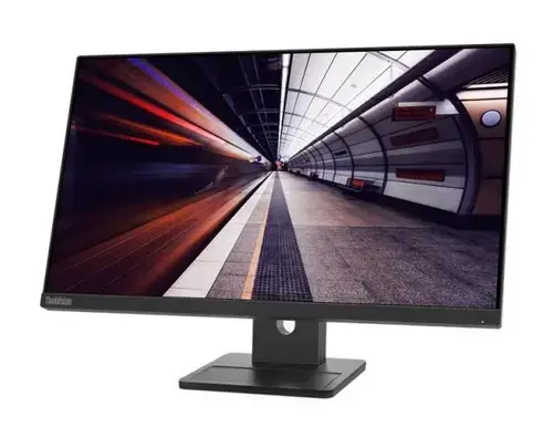Monitor IPS LED Lenovo ThinkVision 23.8inch E24-30, Full HD (1920 x 1080), VGA, HDMI, DisplayPort, Boxe, Pivot (Negru)