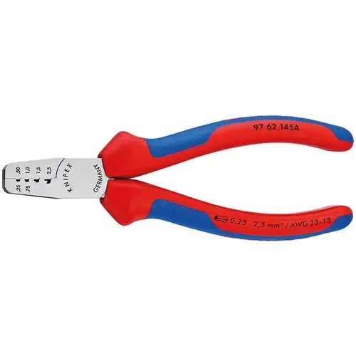 Cleste de sertizare ferule, lungime 145mm, Knipex