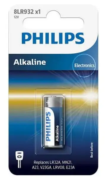 Baterie Philips Alkaline 8LR932, 12V, 1 buc