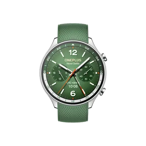 Smartwatch OnePlus Watch 2R, Ecran AMOLED 1.43inch, Procesor Snapdragon W5 Gen 1, 2GB RAM, 32GB Flash, Wi-Fi, Bluetooth, GPS, NFC (Verde)