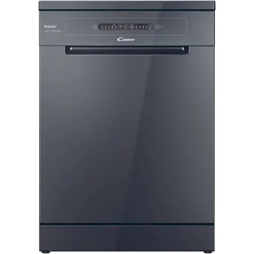 Masina de spalat vase Candy Rapido CF 3E9E0A, 13 seturi, 5 programe, Clasa E, Motor Inverter, Rapid 49’, Maxi Tub, 60 cm (Antracit)