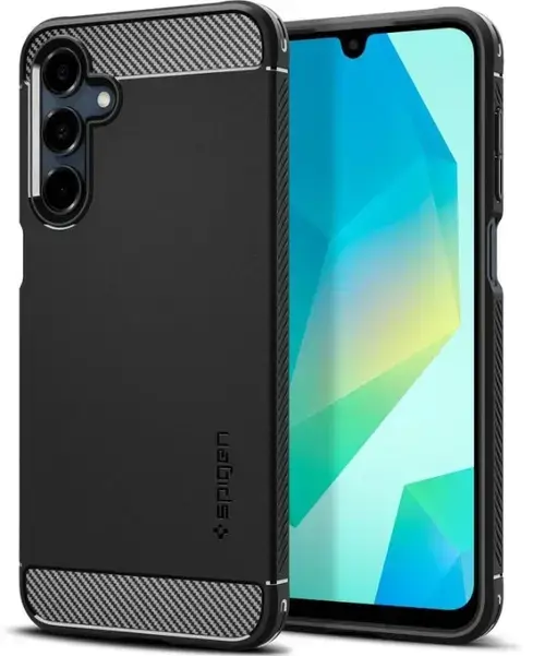 Husa pentru Samsung Galaxy A16 5G A166 / A16 4G A165, Spigen, Rugged Armor, Neagra