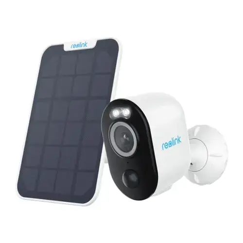 Camera supraveghere exterior wireless WiFi Reolink Argus B330, 4 MP, IR 10 m, color noaptea 10 m, PIR, sirena, 6000mAh, slot card, microfon, detectie oameni/vehicule (Alb)