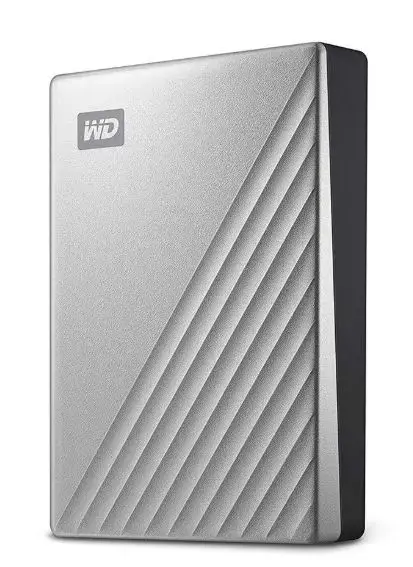 HDD Extern Western Digital My Passport ULTRA, 4TB, 2.5inch, USB 3.1 (Argintiu)