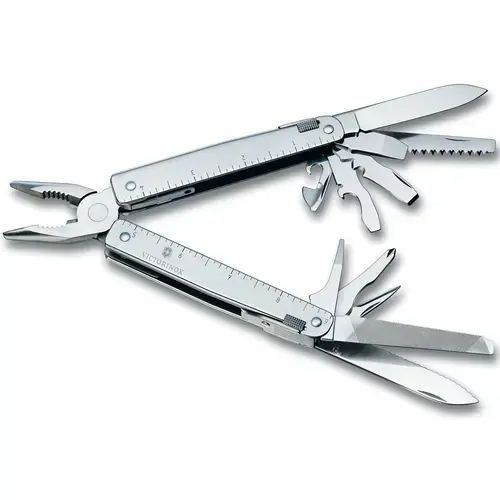 Cleste multifunctional Victorinox SWISSTOOL, 24 unelete cu 26 functii (Argintiu)