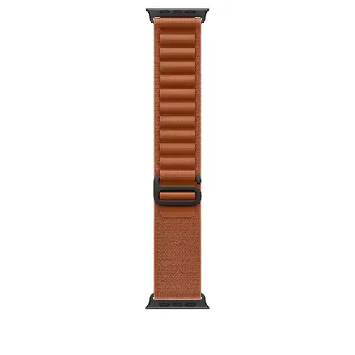 Curea Smartwatch Apple MG9E4ZM/A pentru Watch 49mm, Alpine Loop, Medium, Black Titanium Finish (Maro)