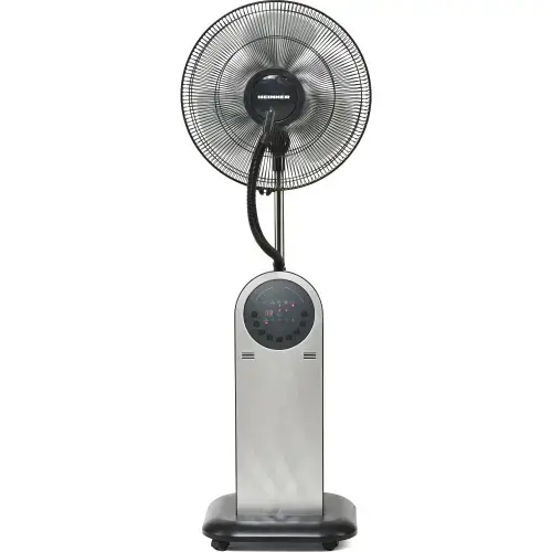 Ventilator cu picior Heinner HMF-18GREY, 95 W, Rezervor apa 1.8 l, Telecomanda, Umidificare 360, 3 tipuri de ventilare, Temporizator, Gri