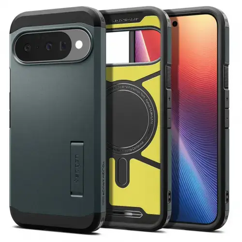 Husa Spigen Tough Armor MagSafe pentru Google Pixel 10 Pro / 10,  Verde