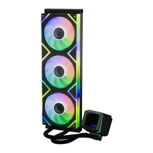 Cooler CPU  XPG LEVANTE II 360, iluminare RGB, 3 x 120 mm (Negru)