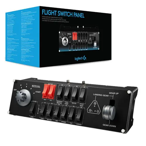 Panou Logitech Flight Switch, USB, LED, PC/Windows (Multicolor)