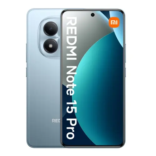 Telefon Mobil Xiaomi Redmi Note 15 Pro 4G, Procesor Mediatek Helio G200 Ultra Octa-Core, AMOLED 6.77inch, 8GB RAM, 256GB Flash, Camera Duala 200+8 MP, Wi-Fi, 4G, Dual Sim, Android (Albastru)