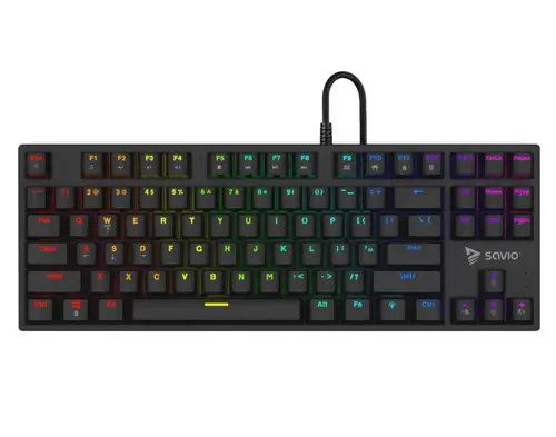 Tastatura Savio Tempest x2, iluminare RGB, Wired, USB, Outemu Blue Switches (Negru)