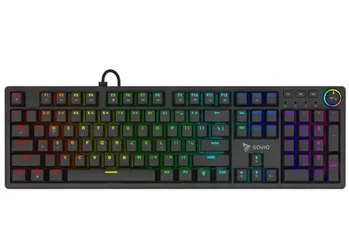 Tastatura Savio Styx, Outemu Red Switches, iluminare RGB, Wired, USB (Negru)