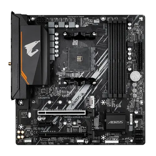 Placa de baza Gigabyte B550M AORUS ELITE AX, AMD B550, AM4, mATX