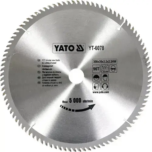 Panza fierastrau circular Yato YT-6078, pentru lemn, 300X96X30 mm