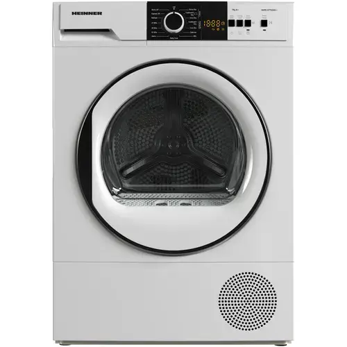 Uscator de rufe Heinner HHPD-V7T1CHA++, Pompa de caldura, 7 kg, 15 programe, Clasa A++, Display LED, Lumina cuva, Indicator curatare filtru scame, Indicator rezervor colectare apa plin, Blocare acces copii, Alb