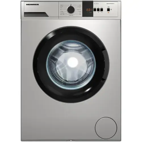 Masina de spalat rufe Heinner HWM-VT0610CHSD++, 6 kg, 1000 rpm, Clasa D, Display digital, Functie Start intarziat (Argintiu)