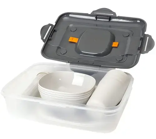 Set Picnic Campnig Platinet PCTS27G, 4 persoane, 26 piese