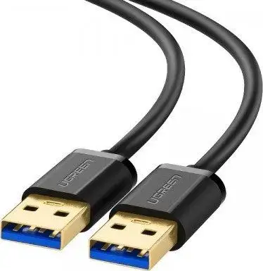 Cablu USB Ugreen 10371, 2x USB-A 3.0, 2m (Negru)