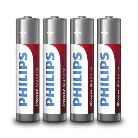 Set 4 baterii Philips LR03P4F/10, LR03, AAA, Power Alkaline