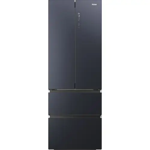 Side by side Haier HFW7720ENMB, 477 L, Total NoFrost, Motor Inverter, Conectivitate WiFi + Bluetooth, Display, Multiflow column, Super Cooling, Super Freezing, Clasa E, H 201 cm (Negru)