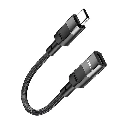 Adaptor OTG USB-C - Lightning HOCO U107, 0.1m, Negru
