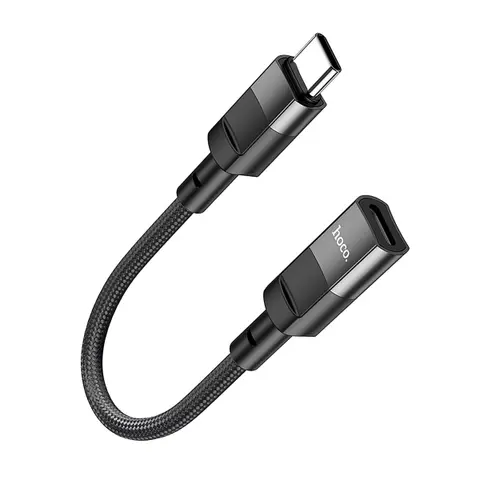Adaptor OTG USB-C - Lightning HOCO U107, 0.1m, Negru
