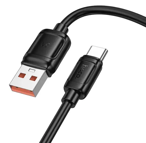 Cablu Date si Incarcare USB-A - USB-C HOCO X115, 100W, 1m, Negru