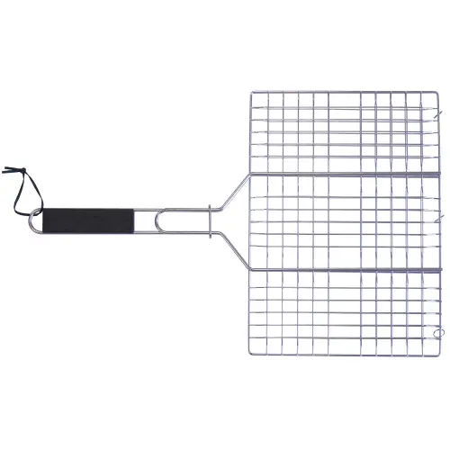 Gratar pliabil pentru friptura si burgeri, inox - Zokura