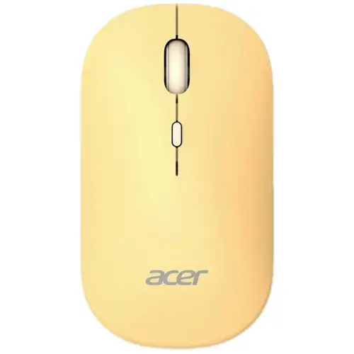 Mouse Optic Acer AMR130, USB-A/USB Wireless/Bluetooth, 1600 DPI, Galben