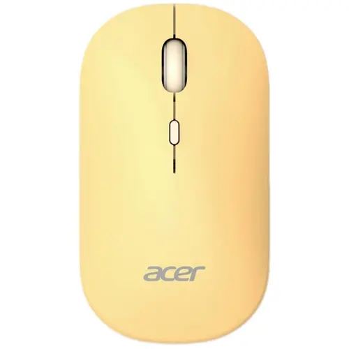 Mouse Optic Acer AMR130, USB-A/USB Wireless/Bluetooth, 1600 DPI, Galben