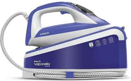 Statie de Calcat Polti Vaporella Express VE 30.30, Talpa Ceramica, 2200 W, 1.6 l, 8 BAR, 240 gr/min (Alb/Albastru)
