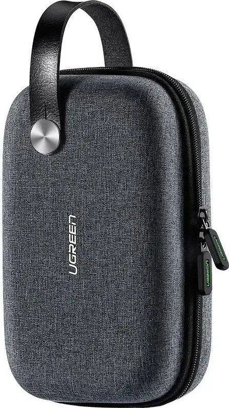 Husa hard disk extern Ugreen 2.5inch, compatibila cu cabluri, gedgaturi electronice, cosmetice (Gri)