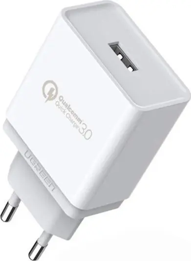 Incarcator retea Ugreen CD122, 1x USB-A, 18W, Quick Charge 3.0 (Alb)