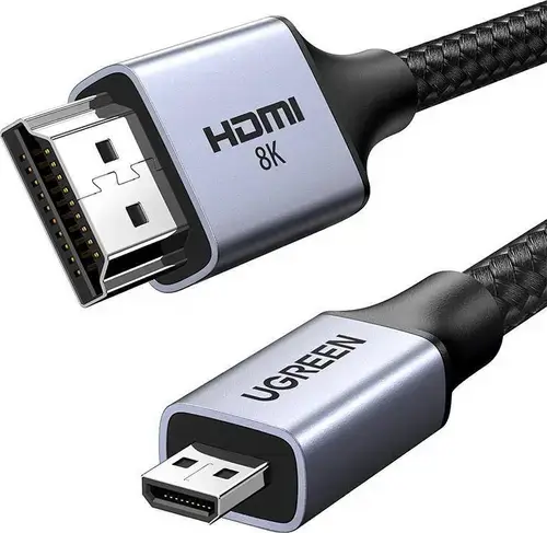 Cablu HDMI Ugreen HD164, 8K, HDMI Micro - HDMI, 2m (Gri)
