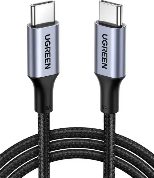 Cablu de date Ugreen 70427B, USB Type-C la USB Type-C, 1m (Negru)