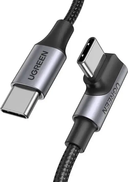 Cablu de date Ugreen 70645B, USB Type-C la USB Type-C, 100 W, 2m (Negru)