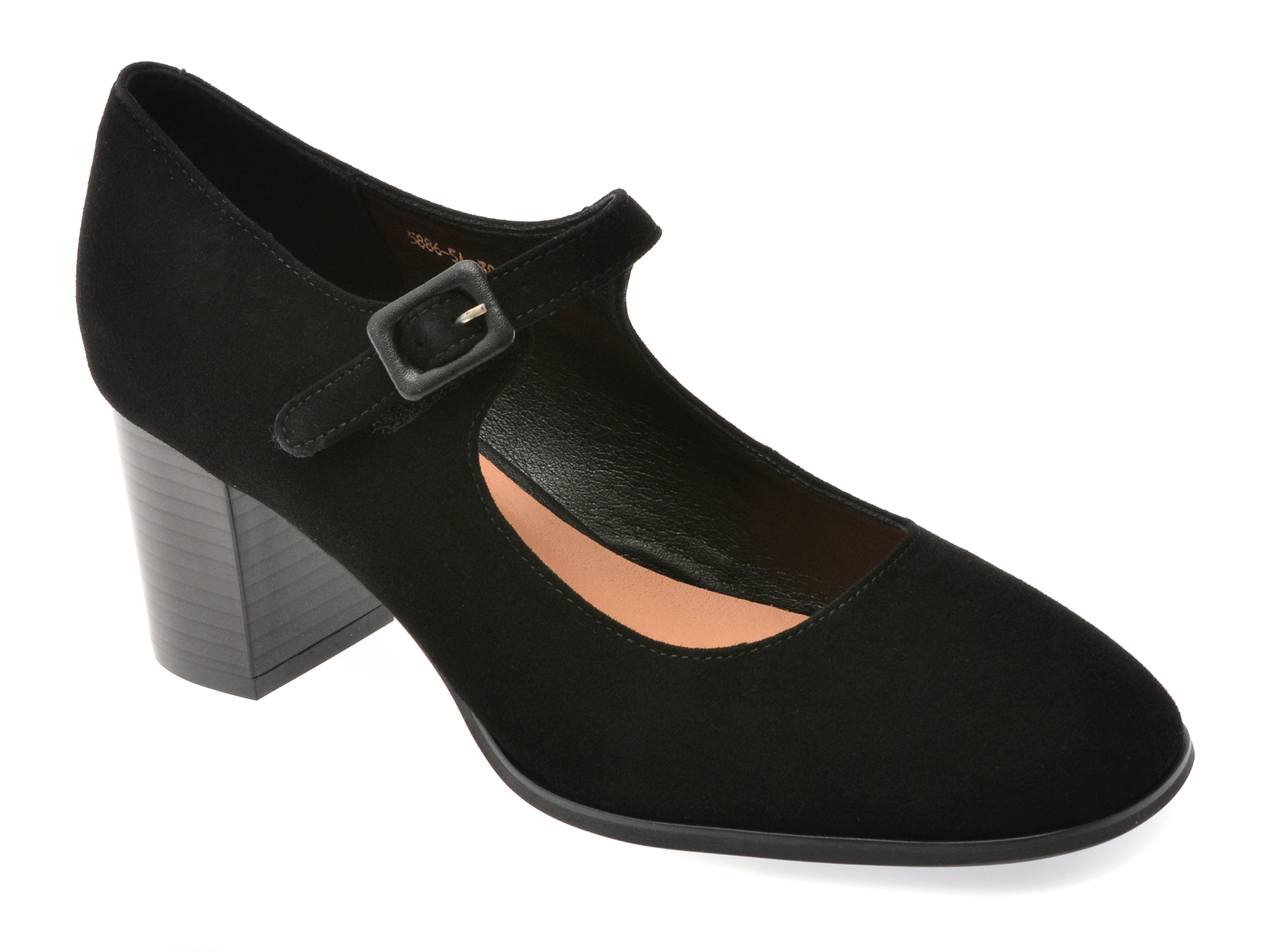Pantofi eleganti FLAVIA PASSINI negri, 58865, din piele intoarsa