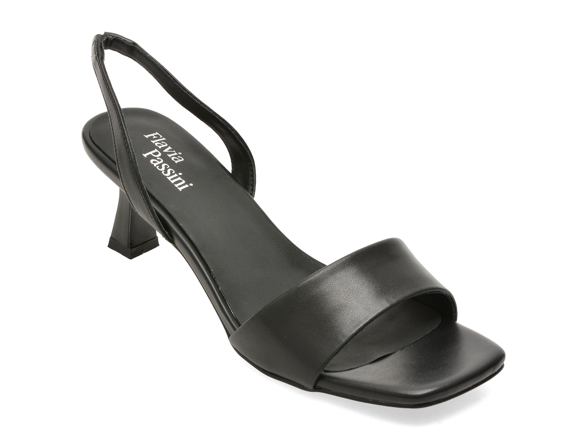 Sandale elegante FLAVIA PASSINI negre, Q4129, din piele naturala