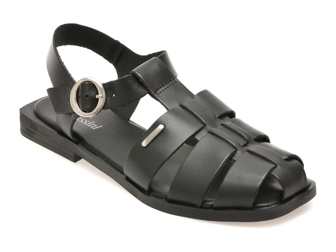 Sandale FLAVIA PASSINI negre, 336801, din piele naturala