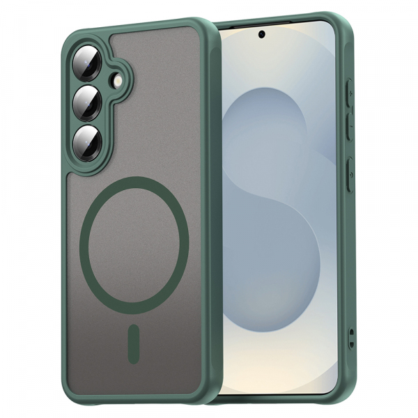 Husa MagSafe pentru Samsung Galaxy S24+ S926, Techsuit, HaloFrost II, Verde