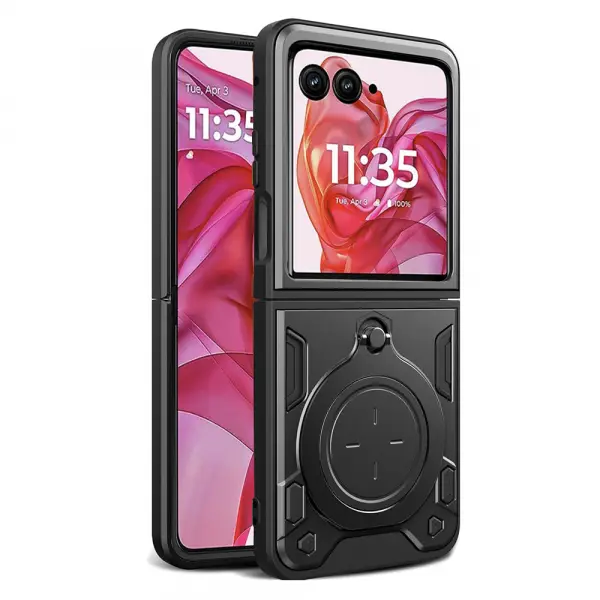Husa pentru Motorola Razr 50 Ultra, Techsuit, CamGuard Pro, Neagra