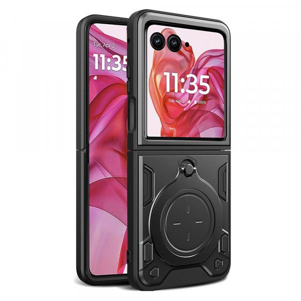 Husa pentru Motorola Razr 50 Ultra, Techsuit, CamGuard Pro, Neagra